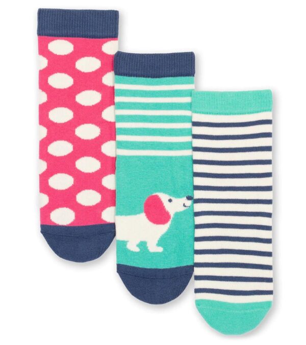 Colorful Socks 3-Pack, Flora