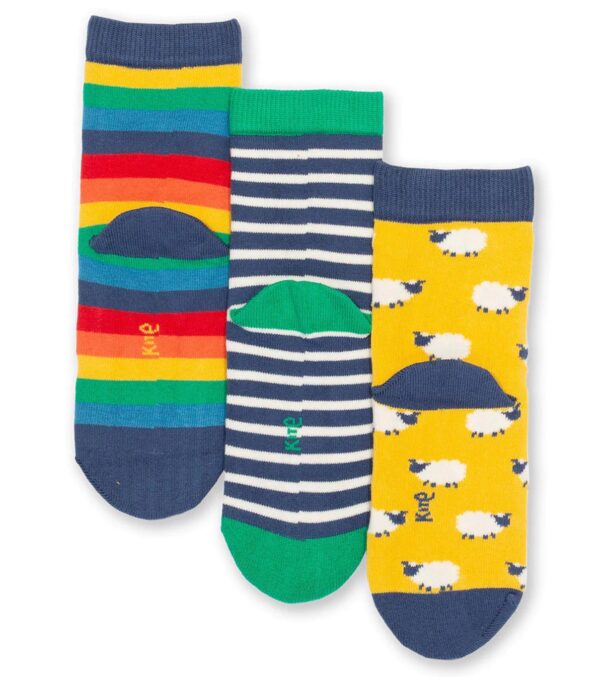 Bunte Socken 3er-Pack, Schafe – Bild 3