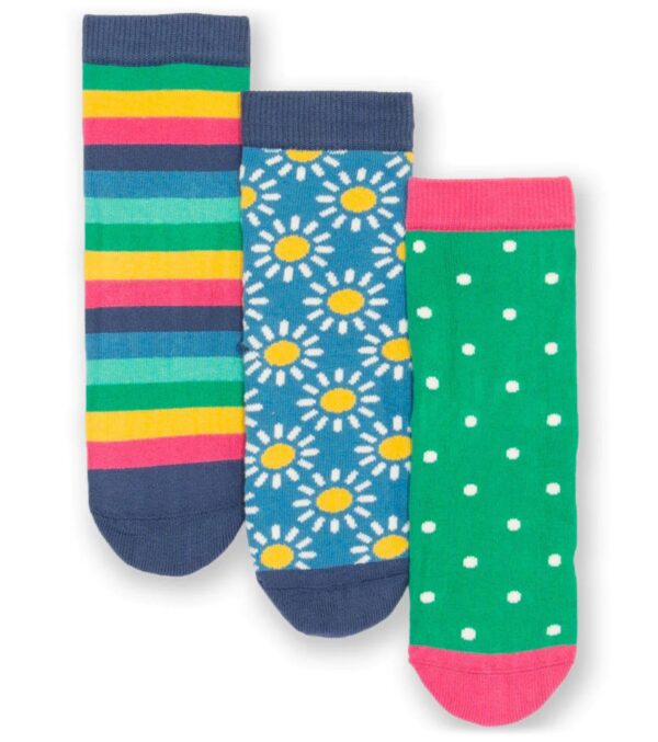 Bunte Socken 3er-Pack, Sunny