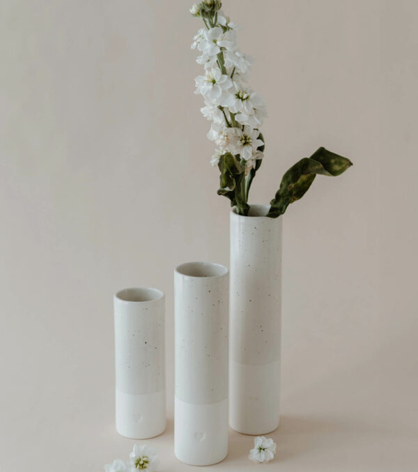 Vase with embossed heart, Ø 5,5 cm - Image 9