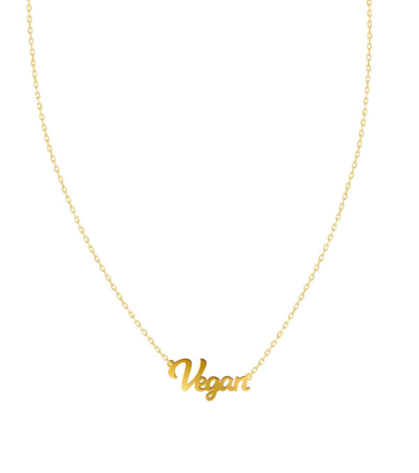 Necklace with Vegan lettering - Image 2