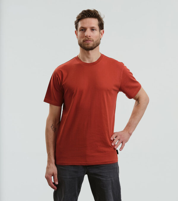Basic Shirt rostrot – Bild 6