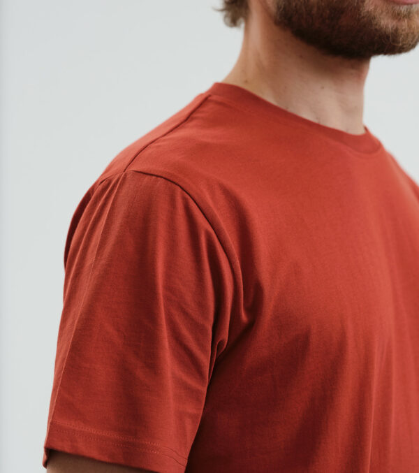 Basic Shirt rostrot – Bild 5