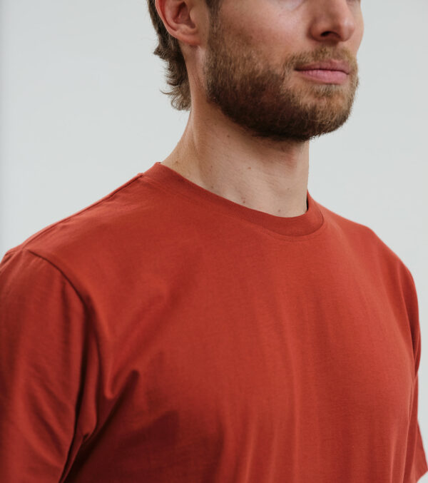 Basic Shirt rostrot – Bild 4
