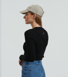 Knitted Slim Fit Longsleeve Yuma black - Image 3