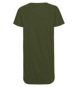 Women‘s long shirt dress olive green - Image 2