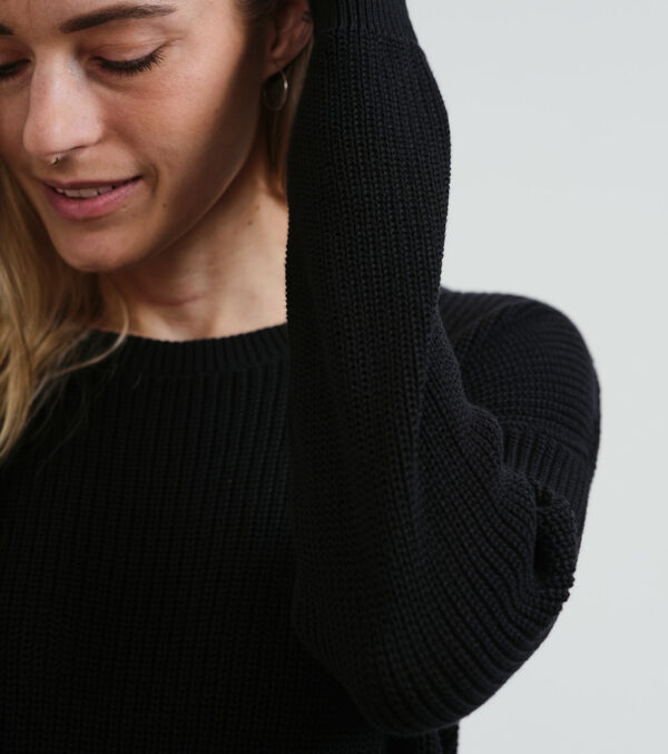 Strickpullover Peyla schwarz – Bild 3