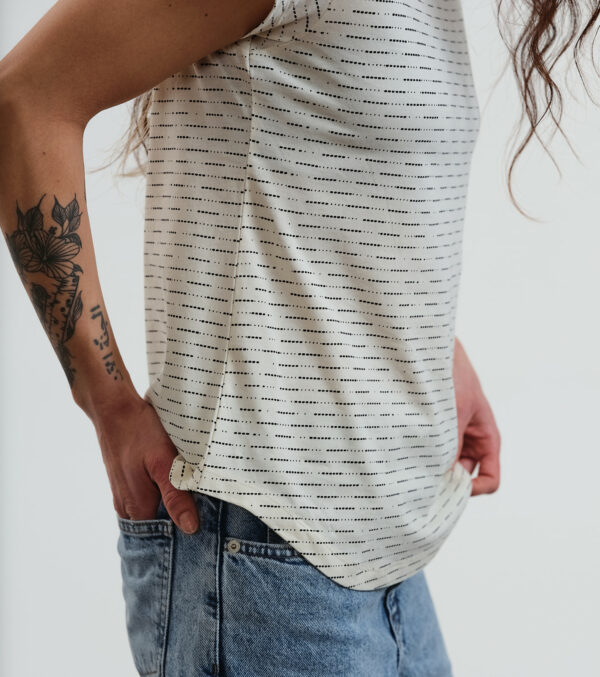 Shirt Asheville ivory with fine pattern - Image 4