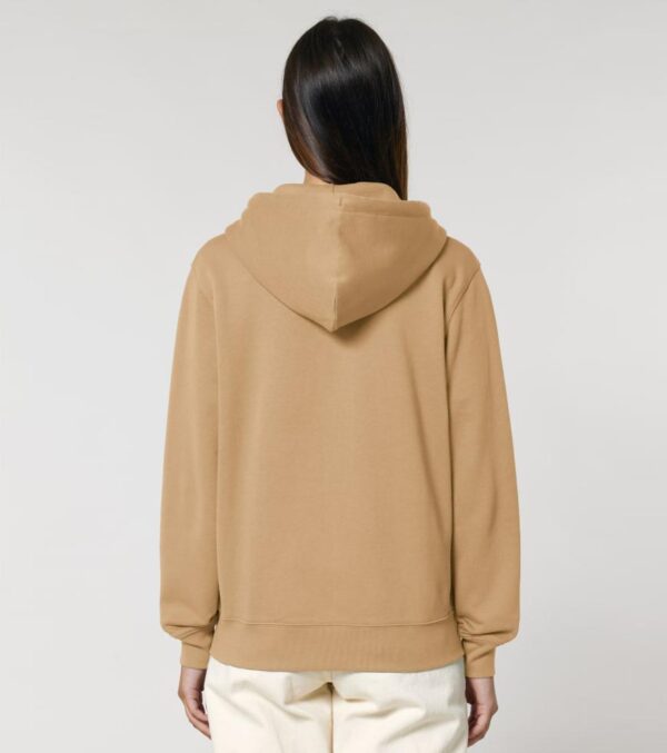 Zipjacke mit Kapuze Unisex, Latte – Bild 8