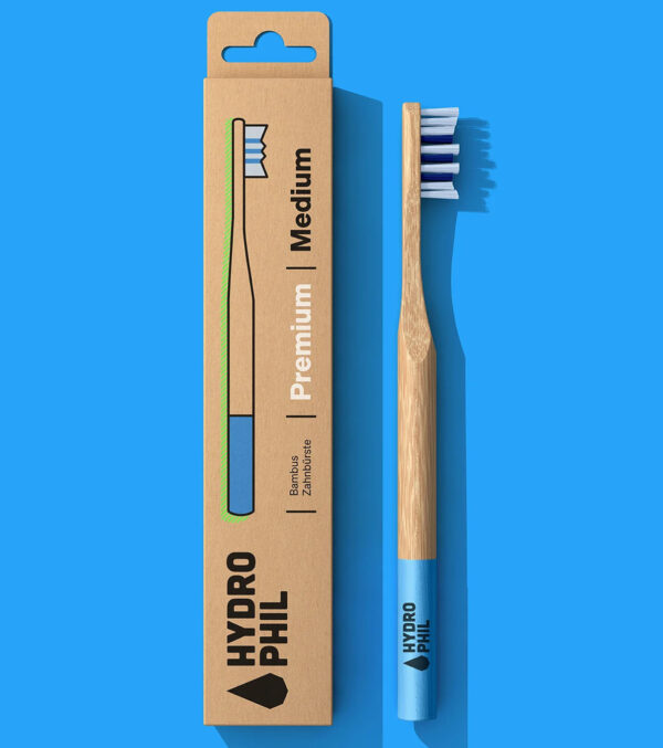 Bamboo toothbrush premium medium - Image 2