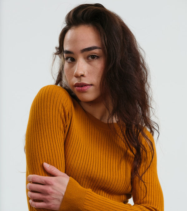 Knitted Slim Fit Longsleeve Yuma cognac - Image 3