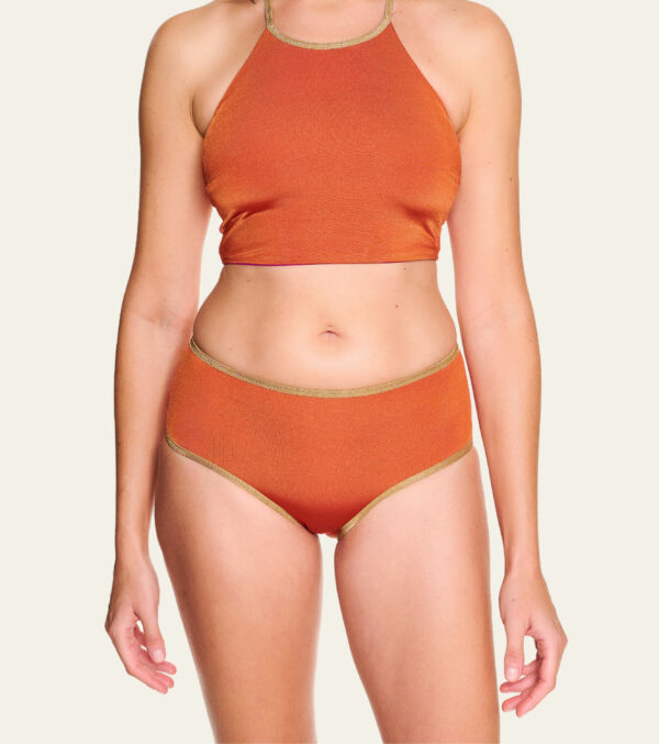 Shorts Shine wendbar, papaya-cassis – Bild 4