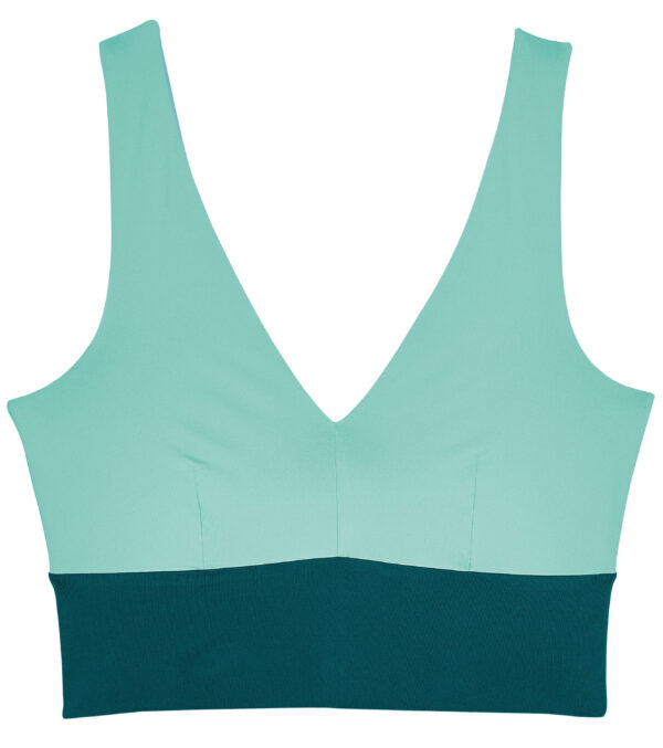 Yoga top reversible, eucalyptus-petrol - Image 5