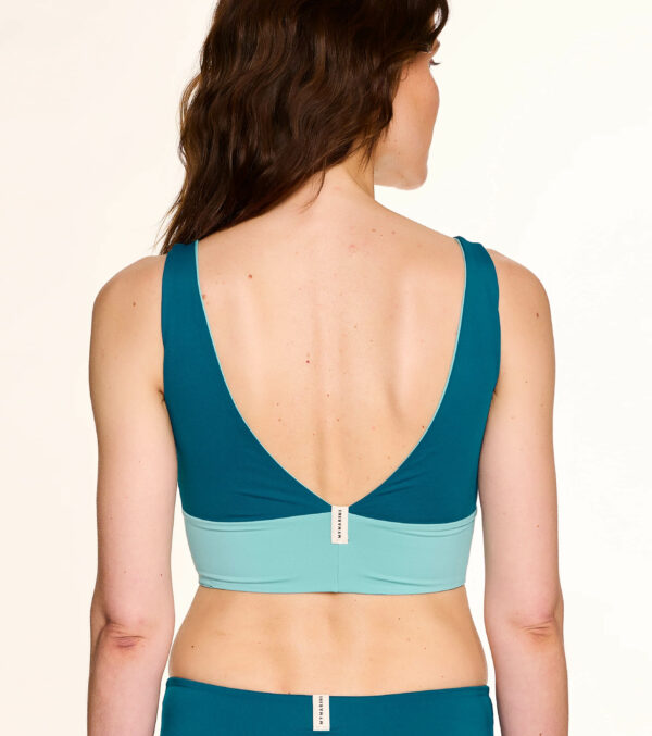 Yoga top reversible, eucalyptus-petrol - Image 9