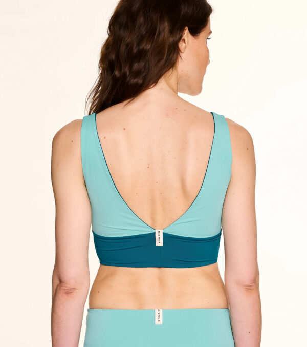 Yoga top reversible, eucalyptus-petrol - Image 8