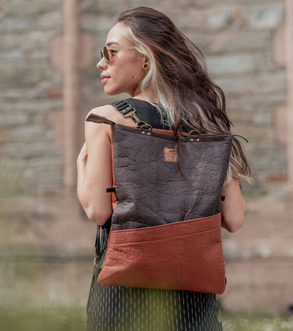 Rachel Allrounder, Piñatex Brown & Cognac - Image 7