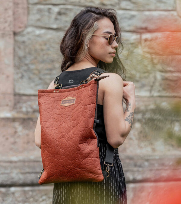 Rachel Allrounder, Piñatex Brown & Cognac - Image 6