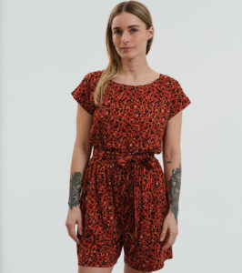 Shorts Willow with Flowers rust red - Image 7