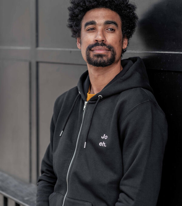 Zipjacke Jo eh. mit Kapuze, Unisex – Bild 2