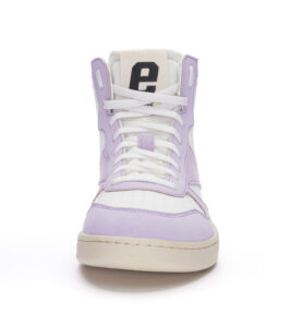 Sneaker ‚Carl‘ Hi Cut Lavender Pink | Just White - Image 4