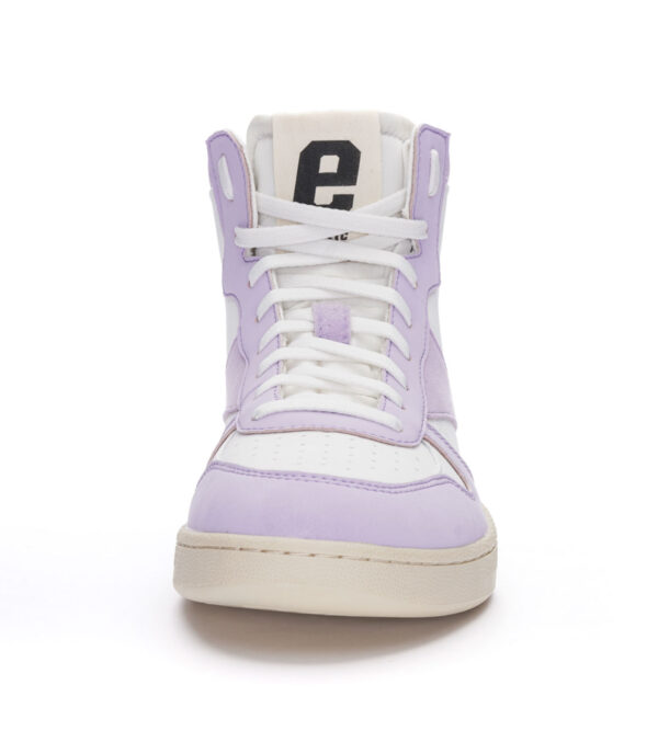 Sneaker 'Carl' Hi Cut Lavender Pink | Just White – Bild 4