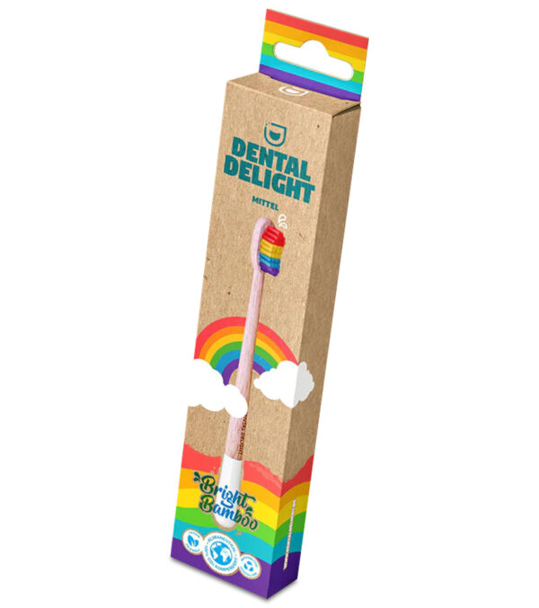 Bambus Zahnbürste Bright Regenbogen