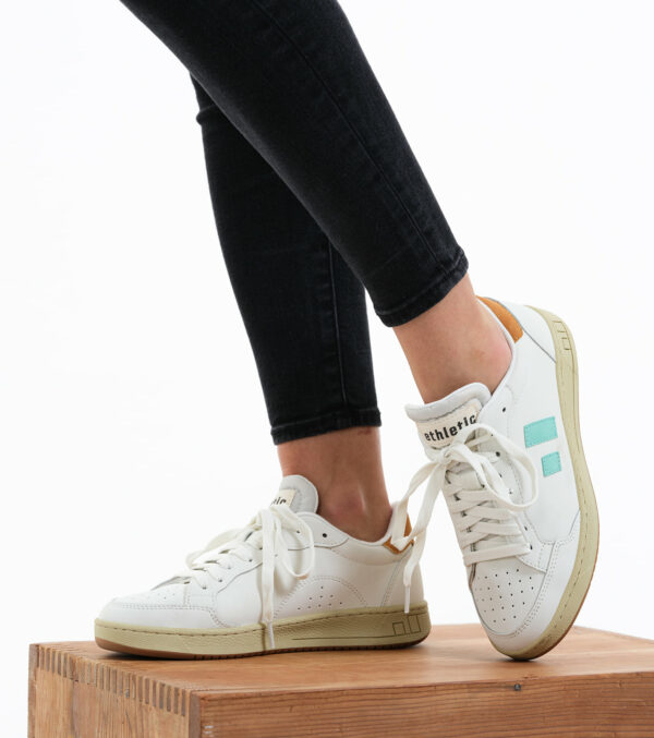 Sneaker 'Jesse' Low Cut Chalk White | Holiday Green – Bild 5