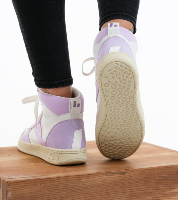 Sneaker 'Carl' Hi Cut Lavender Pink | Just White – Bild 7