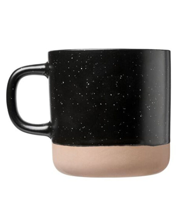 Ceramic mug Erstmal Kaffee. black - Image 2