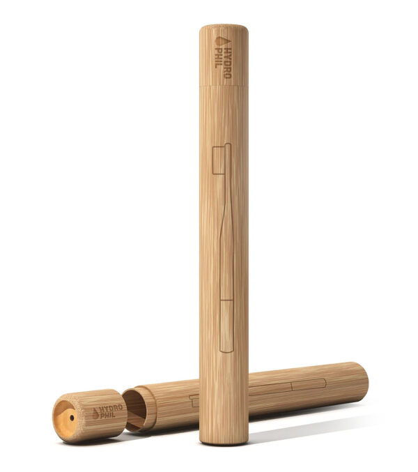 Bamboo toothbrush case
