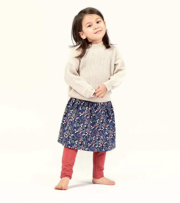 Girls Leggings cranberry red - Image 2