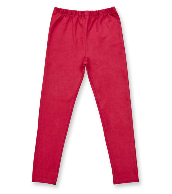 Girls Leggings cranberry red