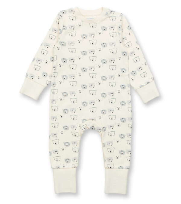 Baby romper ivory with bears