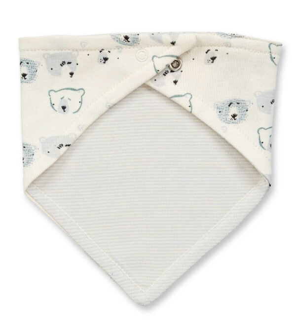 Baby reversible Scarf & Bib Bears - Image 2