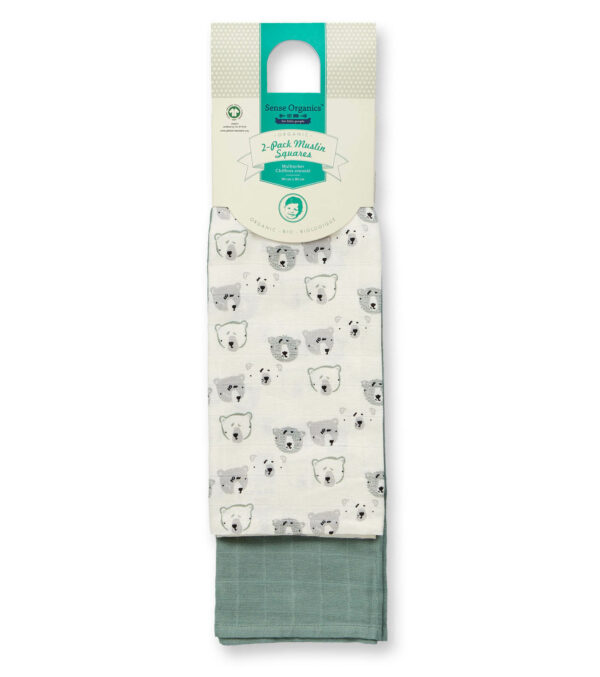 2-pack Muslin Blankets Bears