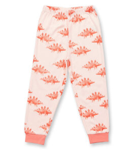 Kinder Schlafanzug mit coolen Dinos rosa – Bild 3