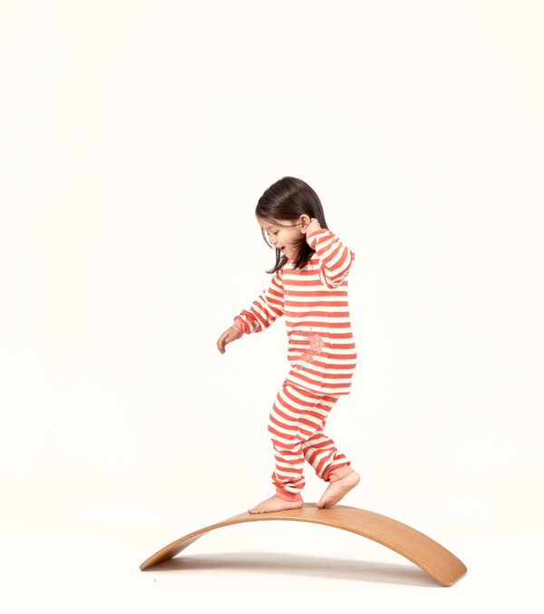 Children's Terry Pajamas Stripes with Flowers - Image 5