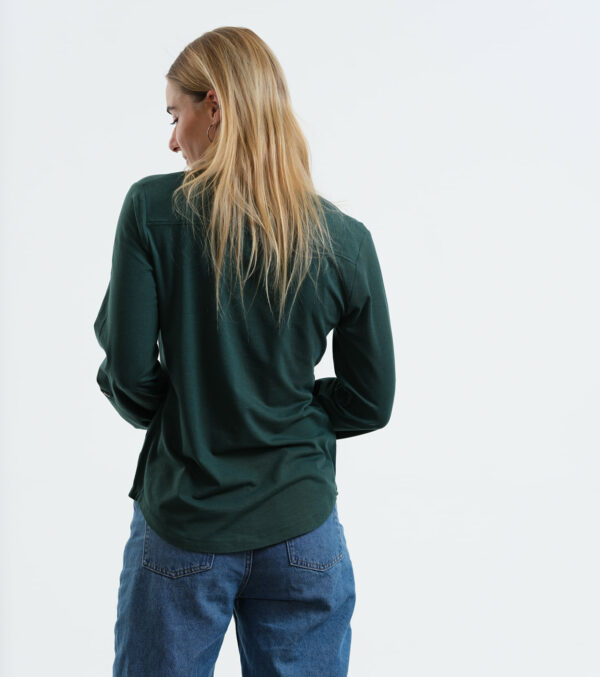 Blouse Portland dark green - Image 4