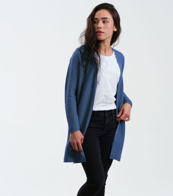 Fine knit Cardigan Libby blue - Image 4