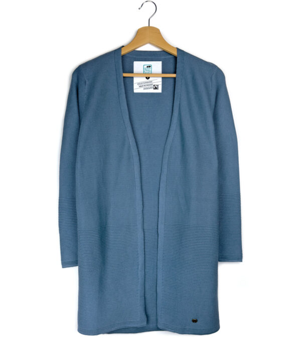 Fine knit Cardigan Libby blue - Image 7