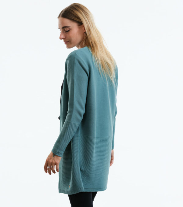 Cardigan Libby salbeigrün aus Feinstrick – Bild 5