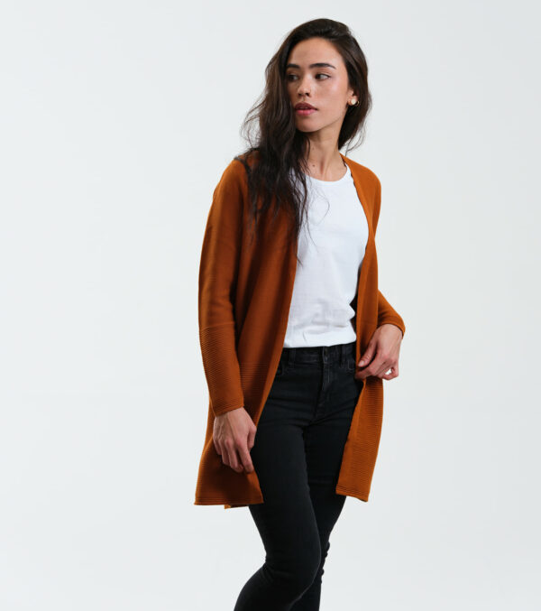 Fine knit Cardigan Libby toffee