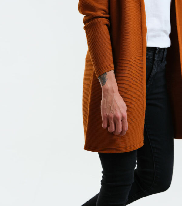 Fine knit Cardigan Libby toffee - Image 2
