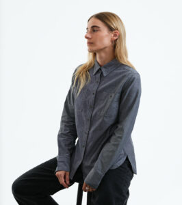 Women‘s blouse made of chambray, gray denim - Image 6