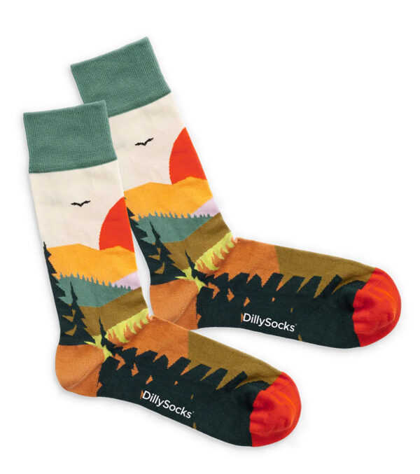 Forest Sunset Socks