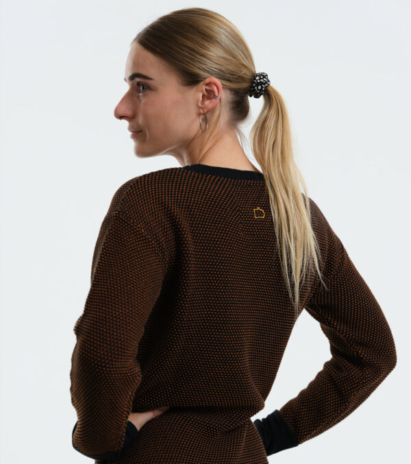 Knitted Dress Lake Alma Mélange toffee & black - Image 4