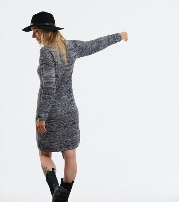 Knitted Dress Lake Alma Mélange black & white - Image 5
