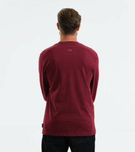 Men‘s long sleeve shirt Scott burgundy - Image 6