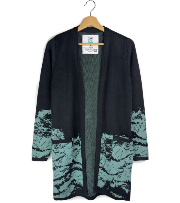 Long-Cardigan Alamo Verlauf aus feinem Jacquard-Strick – Bild 7