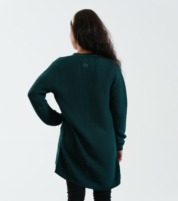 Long-Cardigan Alamo dark green - Image 6